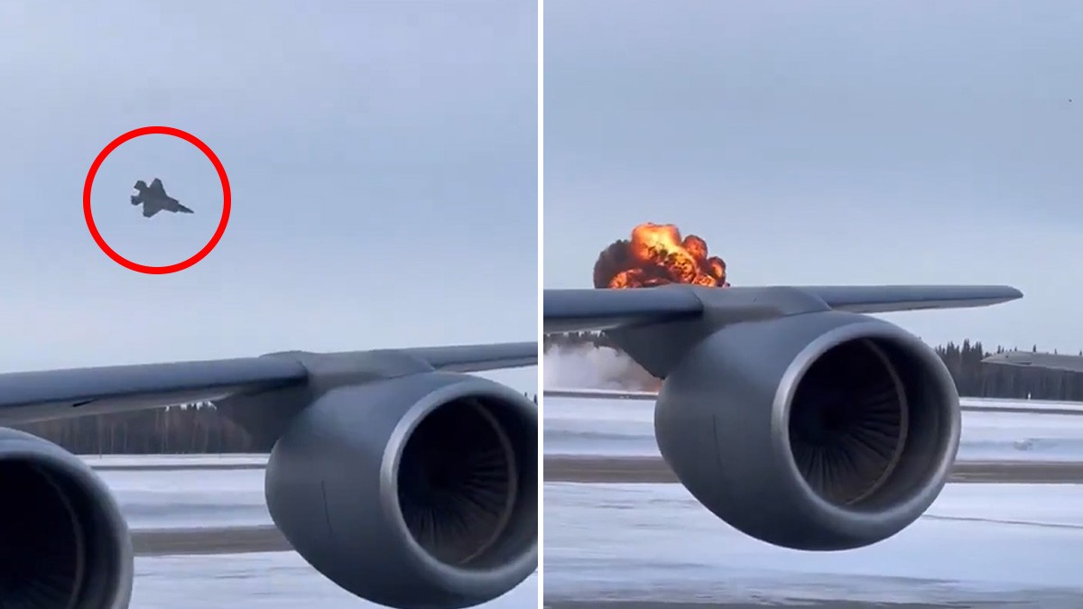VIDEO Captan momento en el que avión de combate F-35 se estrella y explota