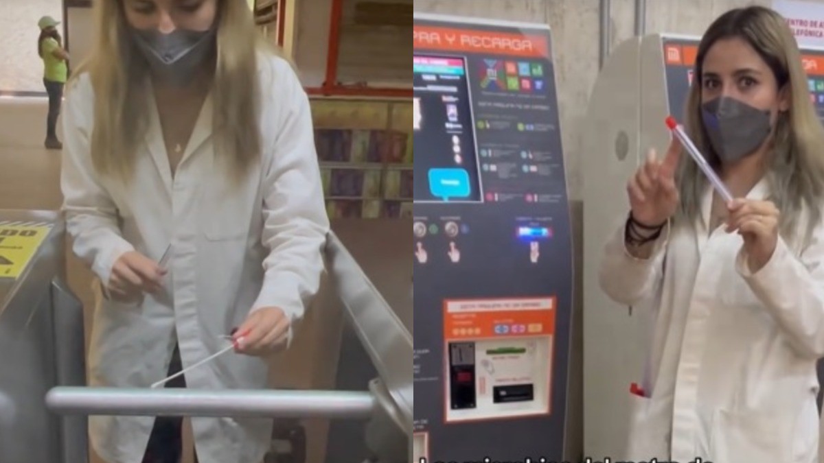 VIDEO Bióloga causa escándalo tras mostrar los microbios que hay en el transporte público