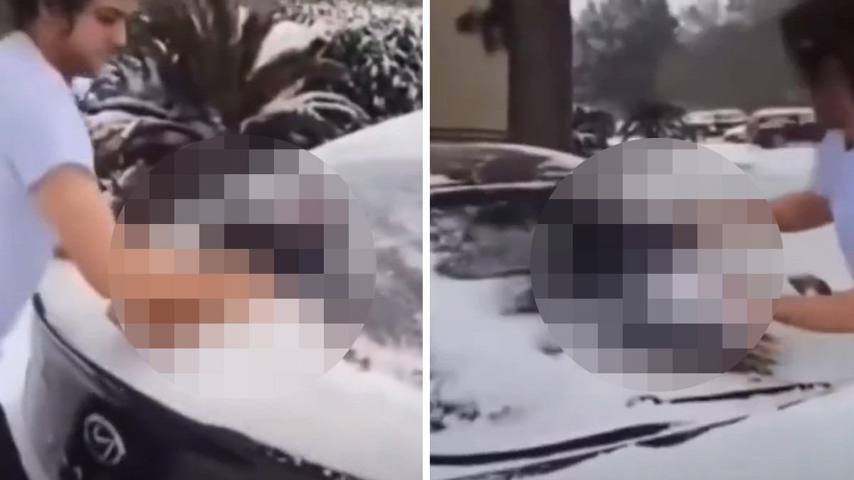 VIDEO Hombre usa a su bebé como limpiaparabrisas, pero lo investigan por maltrato infantil