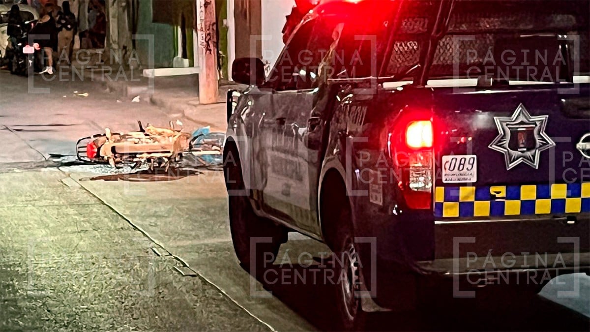 Balean a menor de edad; en su huida, su moto se incendia y escaparon corriendo