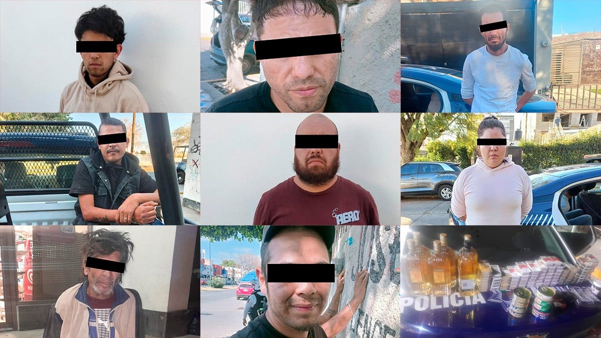 Policía Municipal detiene a 8 presuntos ladrones en distintos puntos de León
