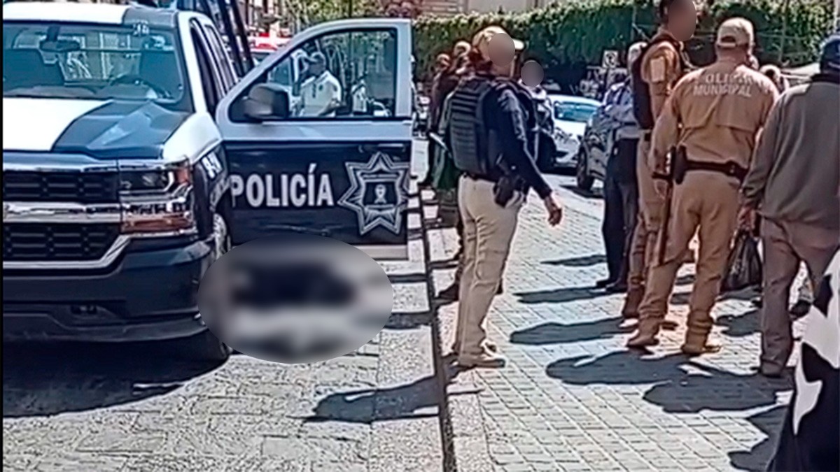 VIDEO Policía municipal arrolla a persona en situación de calle en plena zona centro