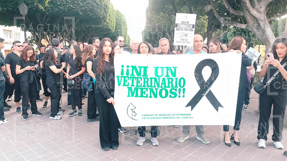 Veterinarios marchan para exigir un alto al acoso y por justicia para Héctor
