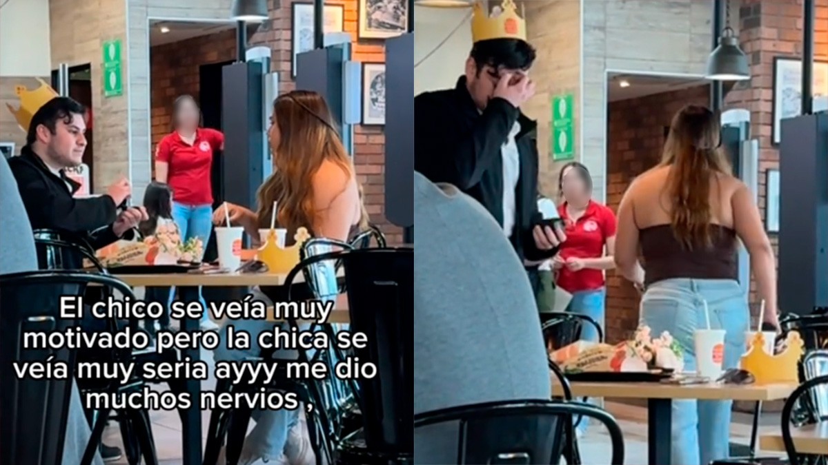 VIDEO ¡Soldado caído! Joven pide matrimonio en San Valentín y es rechazado frente a todos