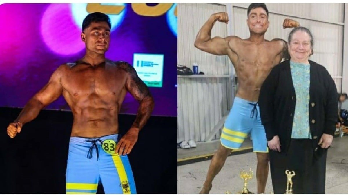 Gracias al amor de su madre, joven se impulsa para ganar competencia de fisiculturismo