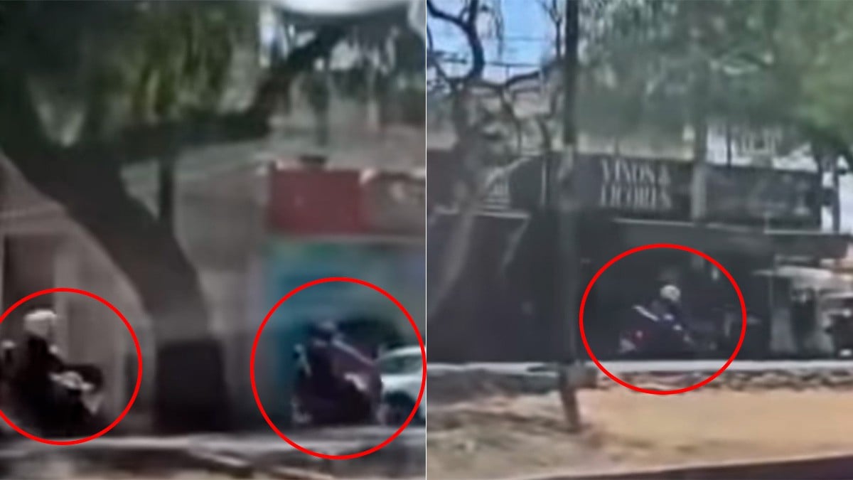 VIDEO Policía persigue a motociclistas acusados de matar en La Noria, los tumban y someten