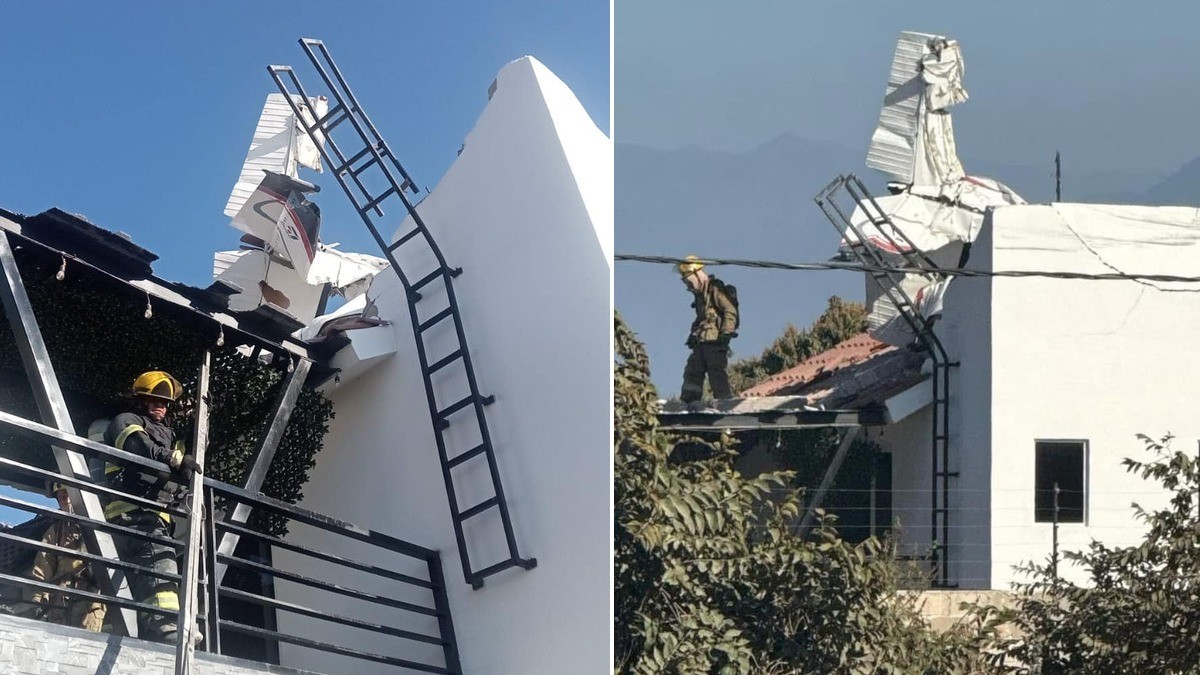 ¡Trágico! Avioneta cae sobre una casa con habitantes en su interior, reportan muertos