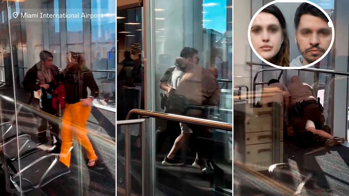 VIDEO Pierden su vuelo a Cancún y atacan al personal del aeropuerto, terminan detenidos