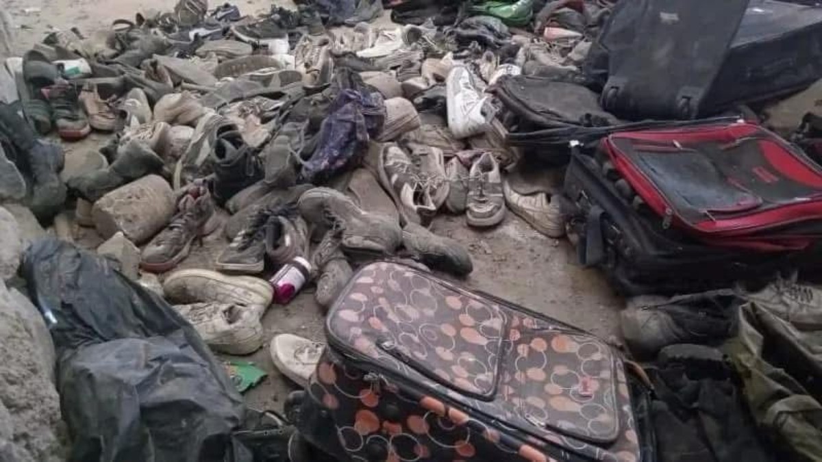 Encuentran campo de exterminio del crimen organizado con 400 pares de zapatos