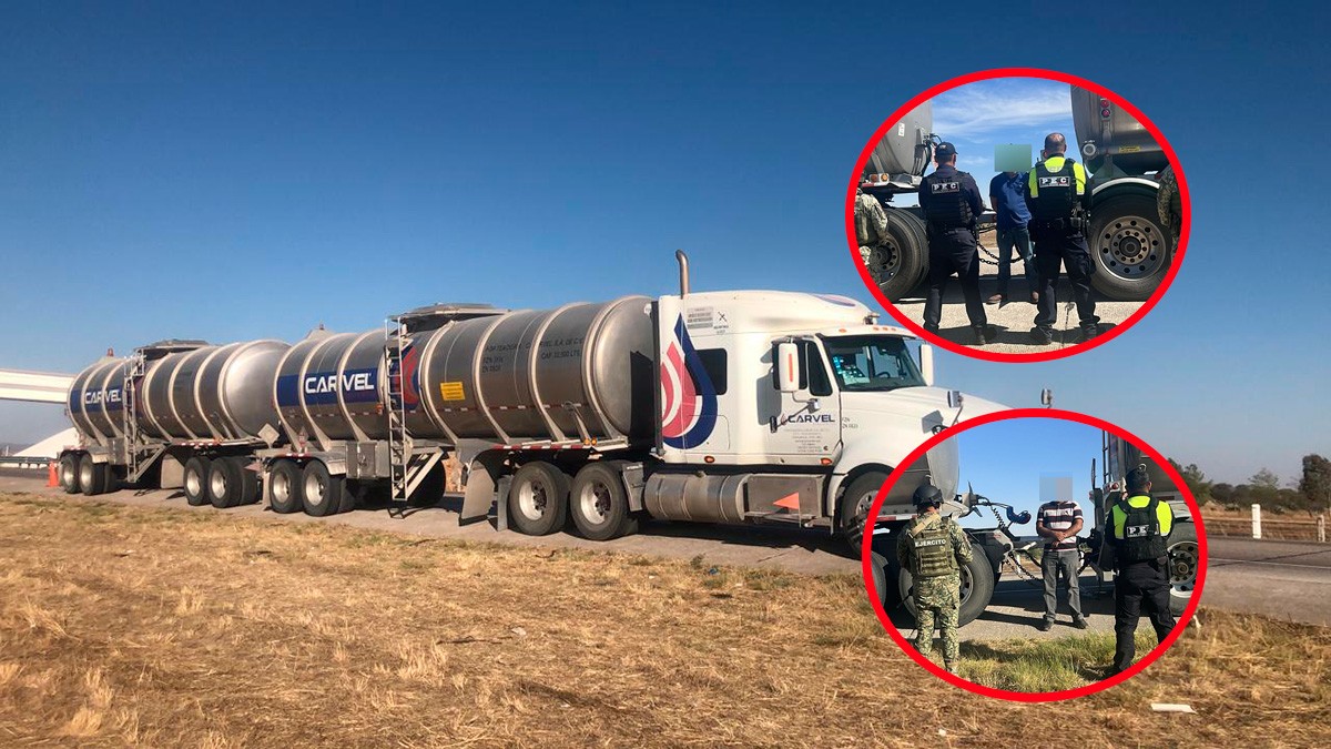 Decomisan 197 mil litros de combustible ilegal y tres tractocamiones en estas carreteras