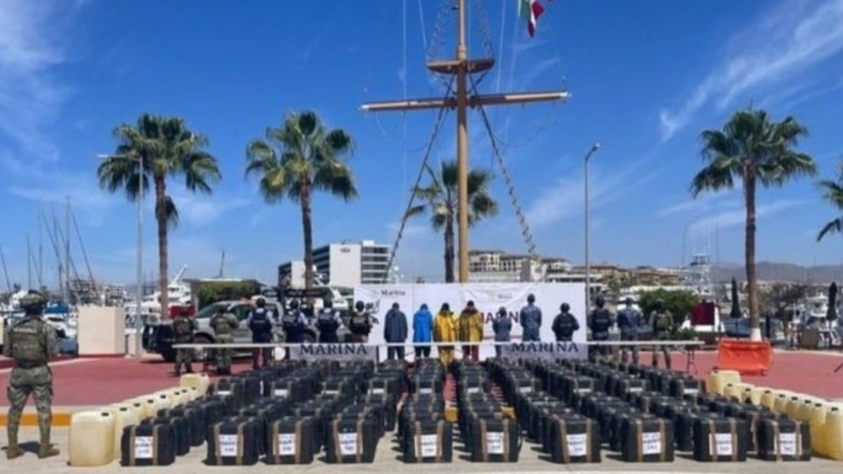 Asegura Marina 4.5 toneladas de cocaína en BCS