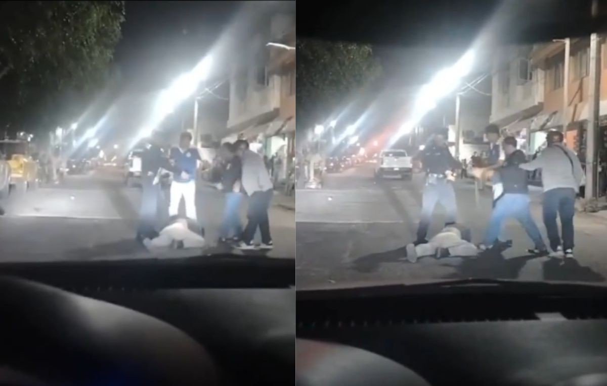 VIDEO Vecinos someten, ¡a golpes!, a ladrón tras asaltar a abuelito