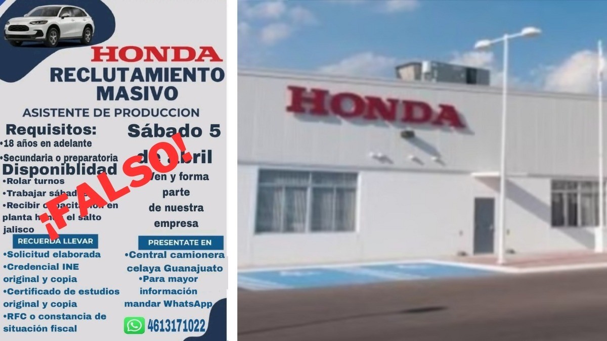 ¡Alerta! Honda de México advierte de falso reclutamiento masivo en Celaya