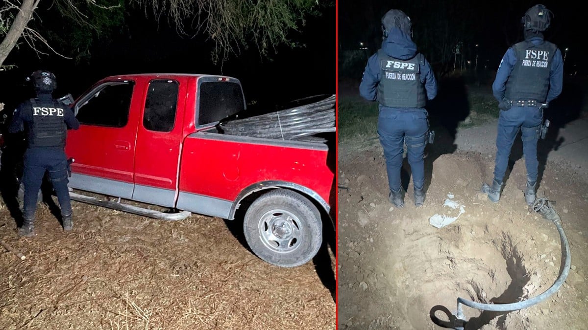 Descubren toma clandestina de hidrocarburo en un inmueble junto a un camino de terracería