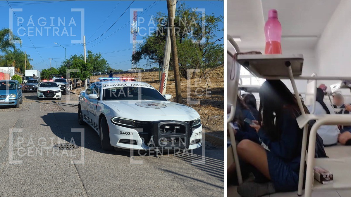 Alumnos de prepa estaban en clases y de pronto se tiraron al suelo al escuchar balacera