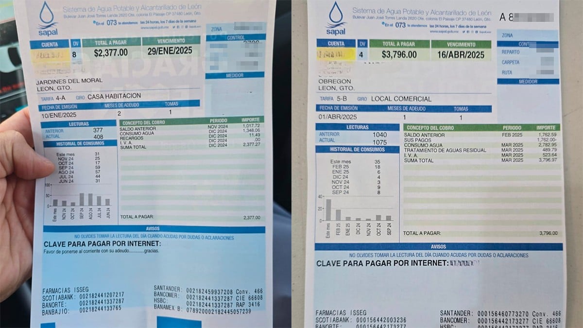 VIDEO “Es puro aire” Ciudadano denuncia a SAPAL por cobros excesivos en recibos de agua