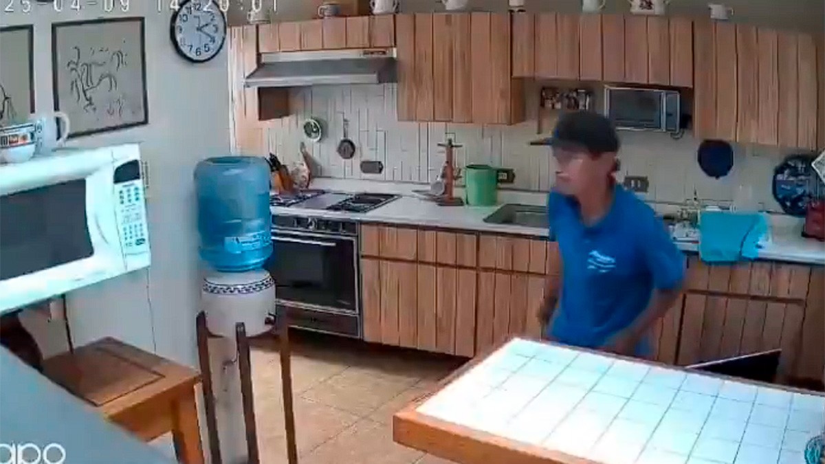 VIDEO Saquea una casa, se lleva desde electrónicos hasta lo que había en el refri