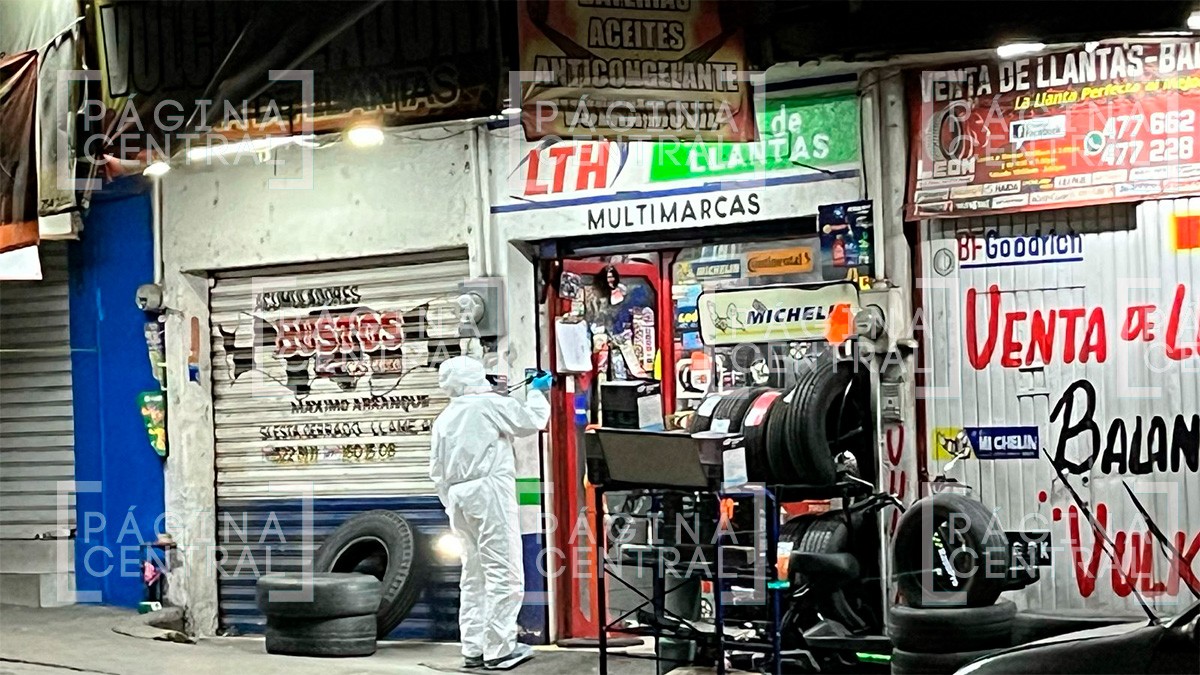 Hombre atendía su vulcanizadora cuando sujetos en moto le dispararon al menos cuatro veces