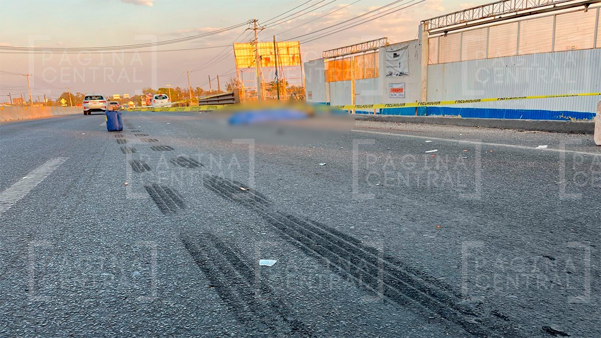 Intentó cruzar la carretera y fue arrollado; su cuerpo quedó a mitad la cinta asfáltica