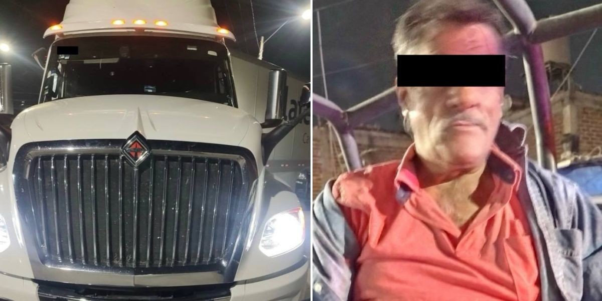 ¡Se desató persecución! Hombre roba con violencia tractocamión cargado de cobre en León