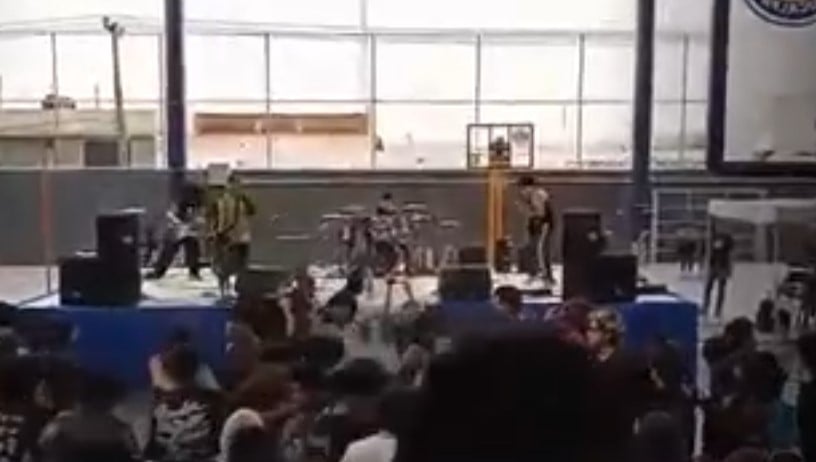 VIDEO Captan los últimos momentos del estudiante César antes de morir durante presentación