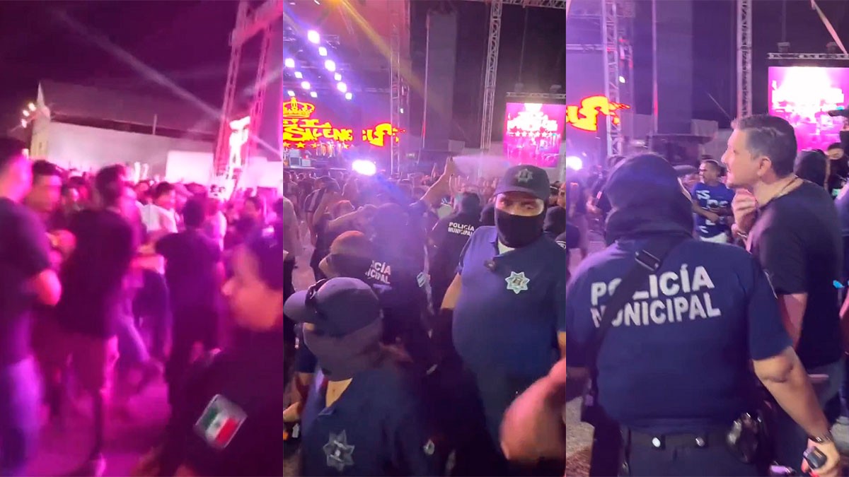 VIDEO Captan a policías lanzando gas pimienta durante 'slam' en concierto del Gran Silencio