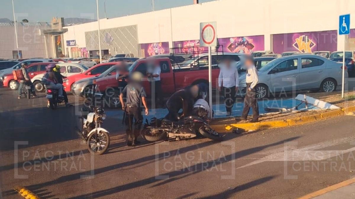 ¡Robo frustrado! Intentan robar moto en Centromax, los ‘cachan’ y mandan a uno al hospital