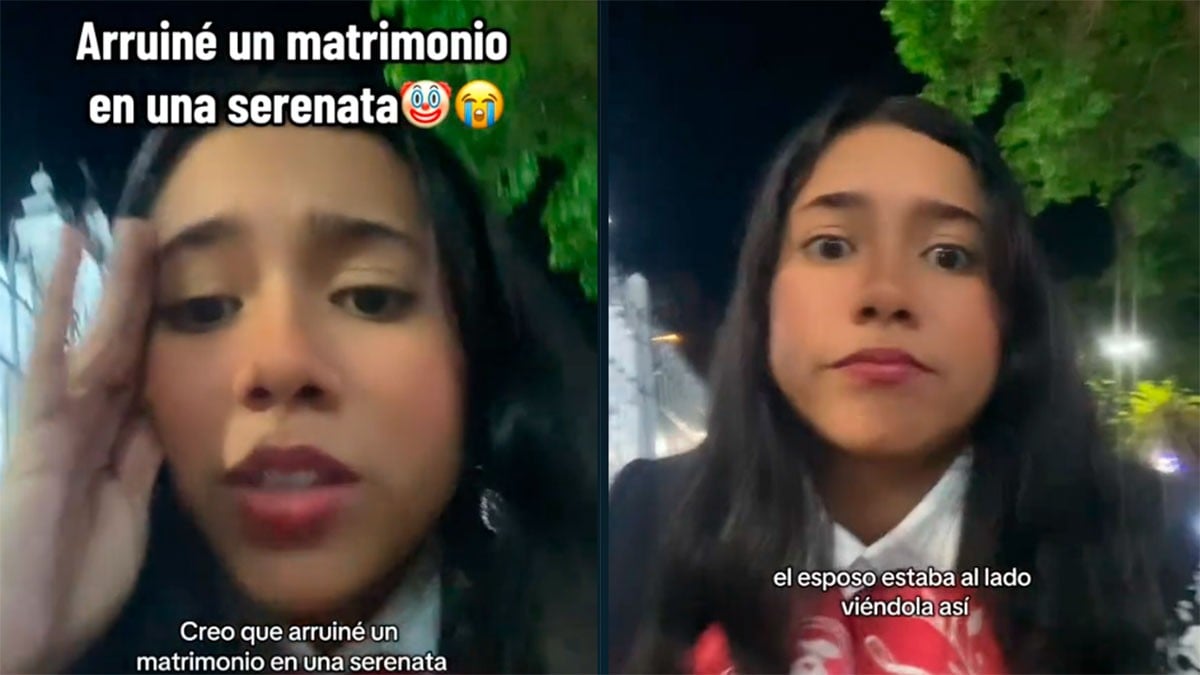 VIDEO Mujer recibe serenata de otro hombre frente a su esposo y la historia se hace viral