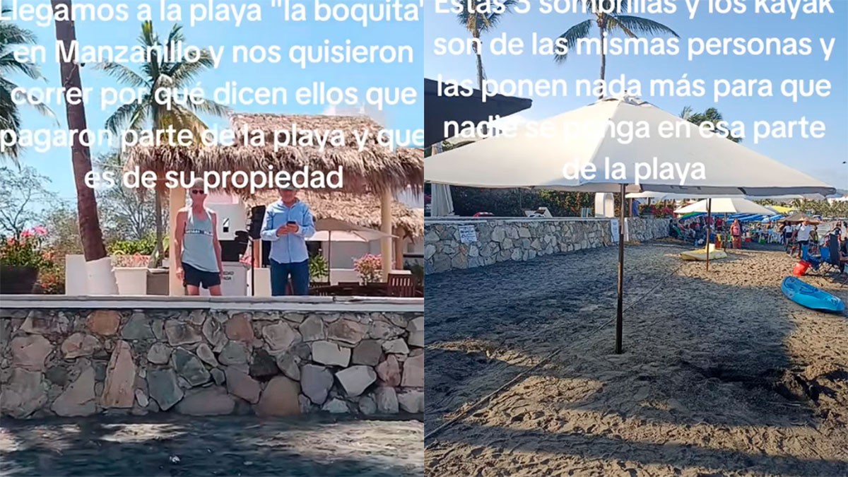 Turistas intentan desalojar a familia de playa pública; alegan que “pagaron” por el lugar