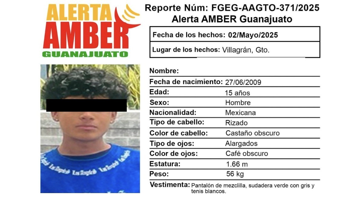 Alerta Amber publica desaparición de adolescente; “Mi jefa me corrió banda”, responde él