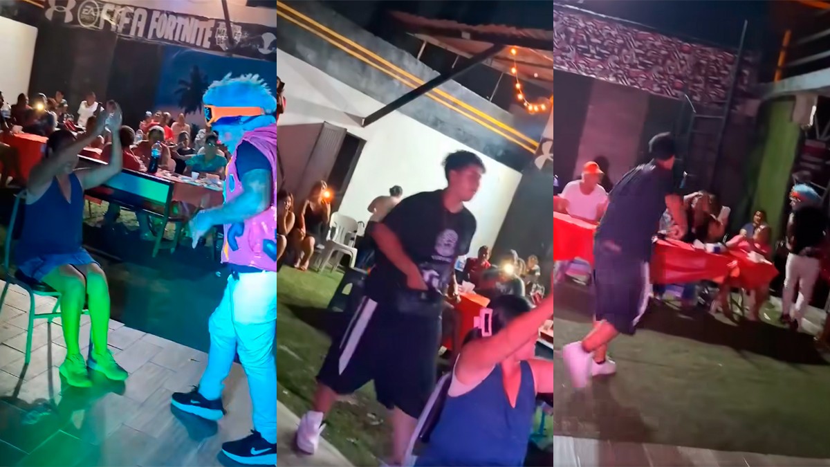 VIDEO Payaso provoca polémica con su show y lo amenazan en plena fiesta