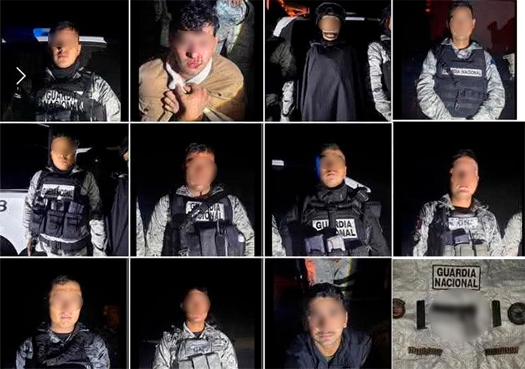 Detienen a 11 elementos de la Guardia Nacional por presunto robo de combustible