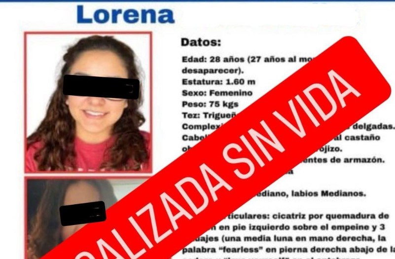 Termina la búsqueda: Encuentran sin vida a Lorena, desapareció tras ir a funeral en 2024