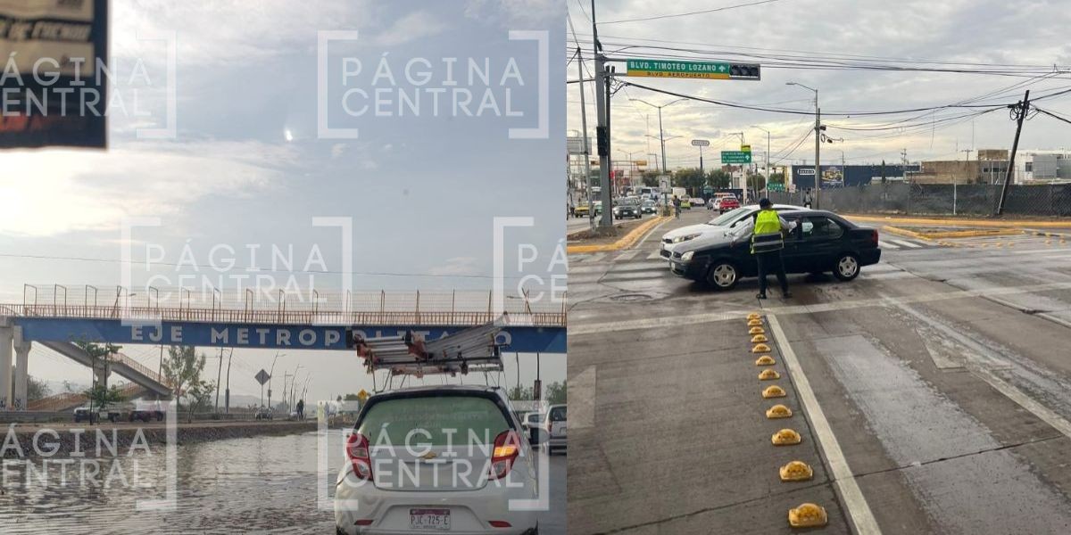 ¿Vas a salir? ¡Toma precaución! En estas calles no sirven semáforos y hay encharcamientos