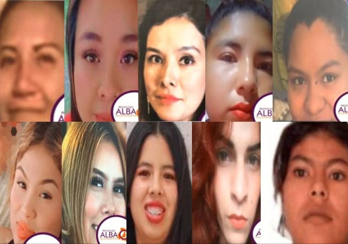 Están desaparecidas estas 10 mujeres de Guanajuato, de León son 5