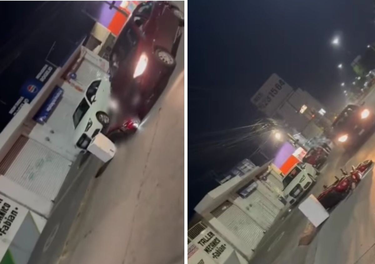 VIDEO Lo arrastró varios metros: Ebrio embiste a repartidor y no detiene su marcha