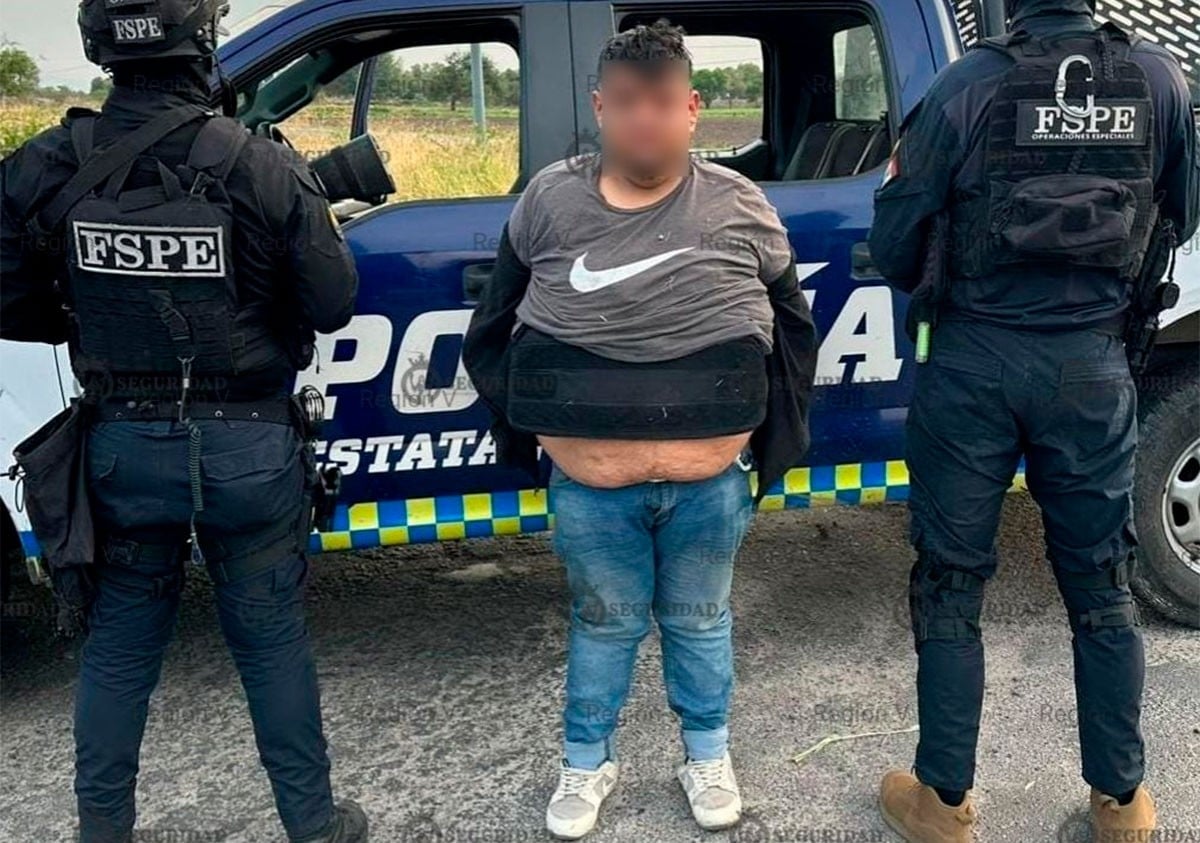 Iban 10 en una camioneta sospechosa y al ver a la FSPE huyeron; capturan a uno