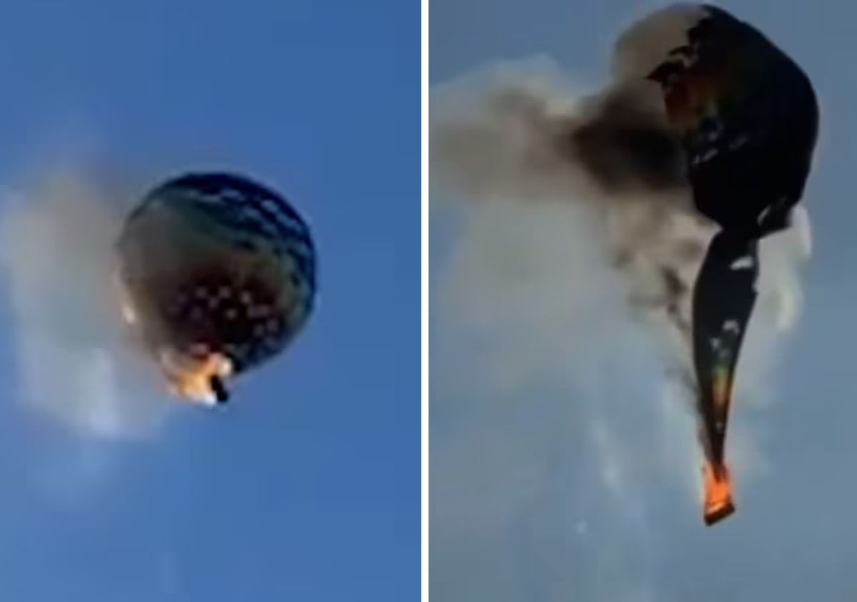 VIDEO Diversión termina en tragedia: Mueren 8 personas tras incendiarse globo aerostático 
