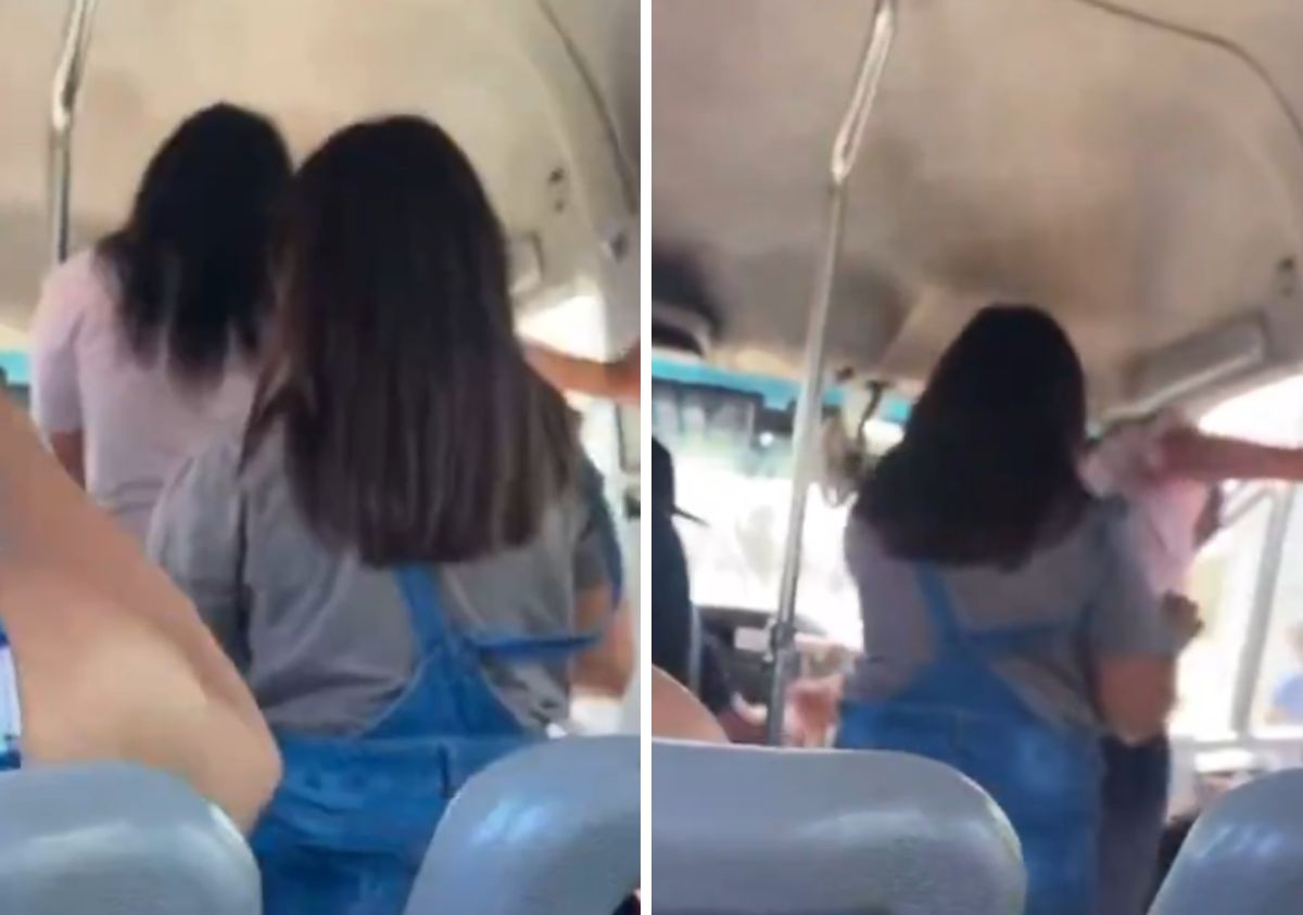 VIDEO ‘¡Señora loca!’, mujer se sube al camión equivocado y le roba ‘morralla’ al chofer