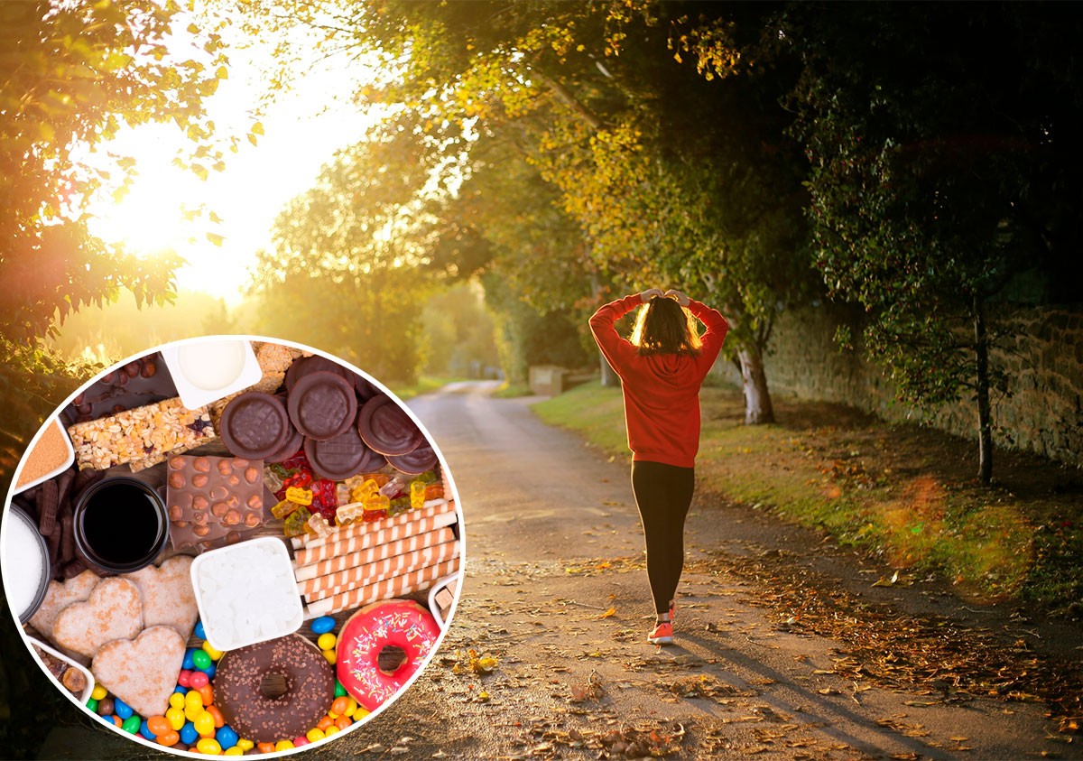 Una caminata diaria podría disminuir tus ganas de comer dulces, según estudios