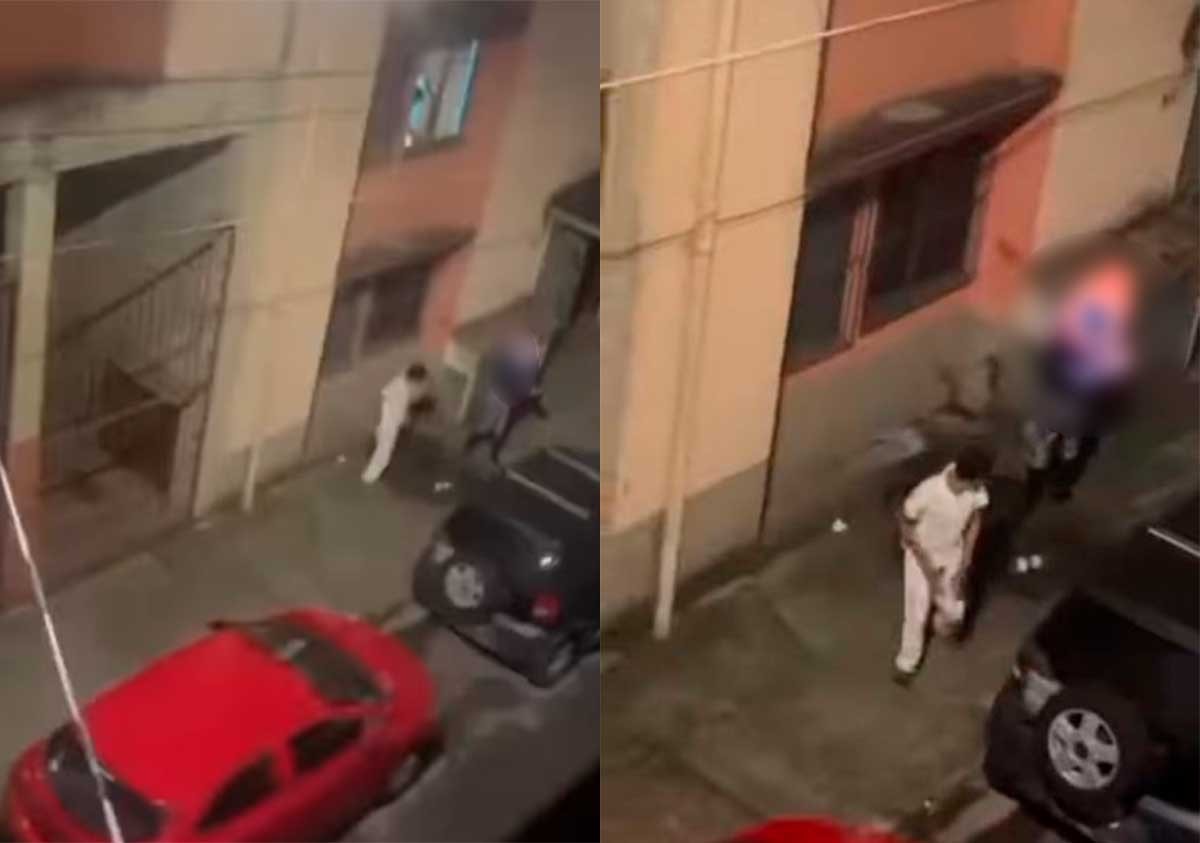VIDEO Mujer discute con su novio, él la termina y ella se prende fuego a media calle