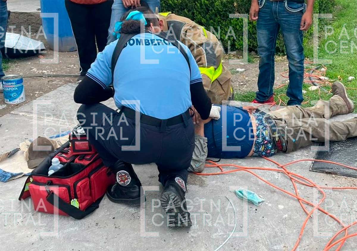 Jesús trabajaba en un aljibe y de pronto dejó de responder; fue hallado inconsciente