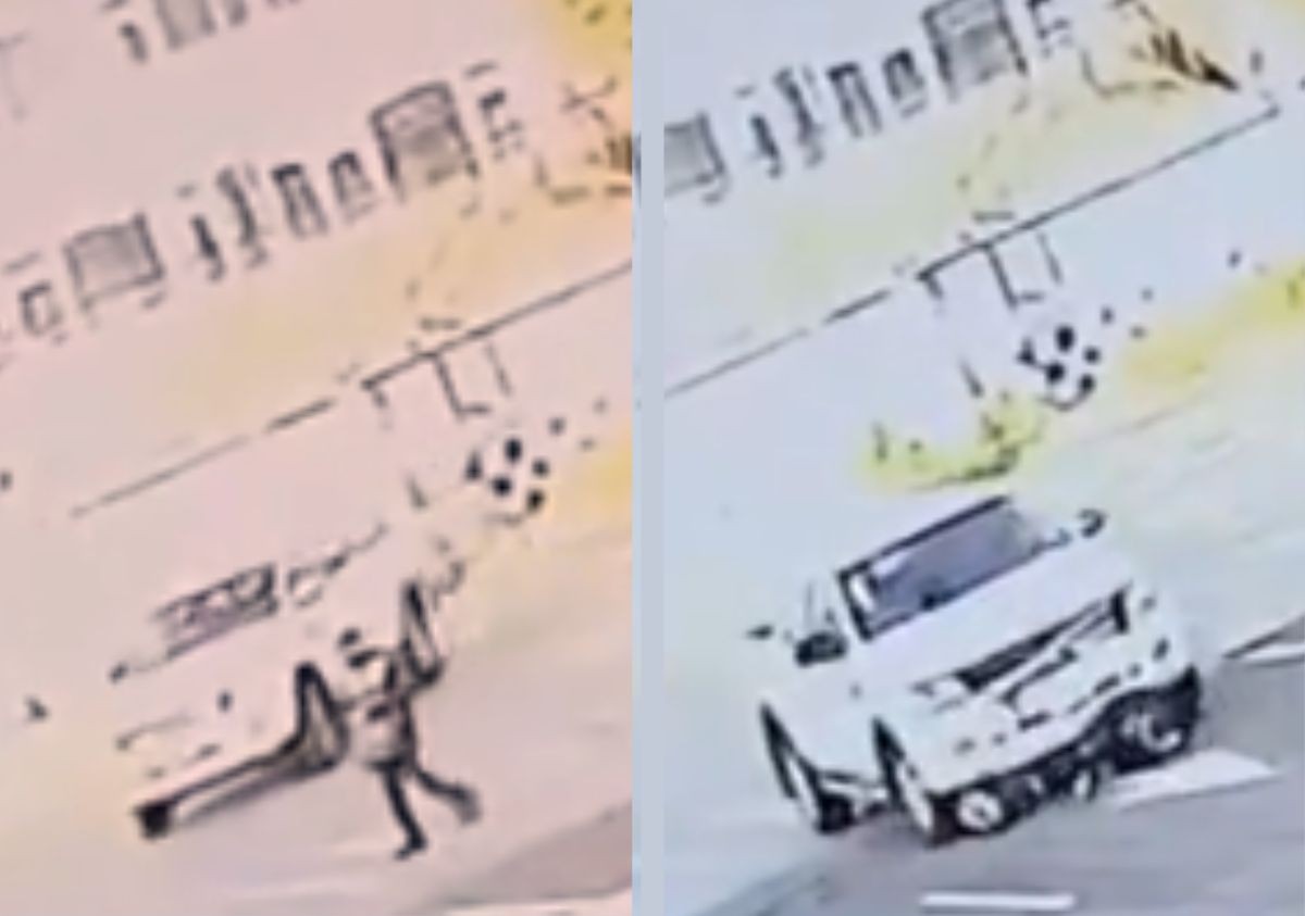 VIDEO Da reversa y no se detiene: Conductor arrolla a peatón y huye