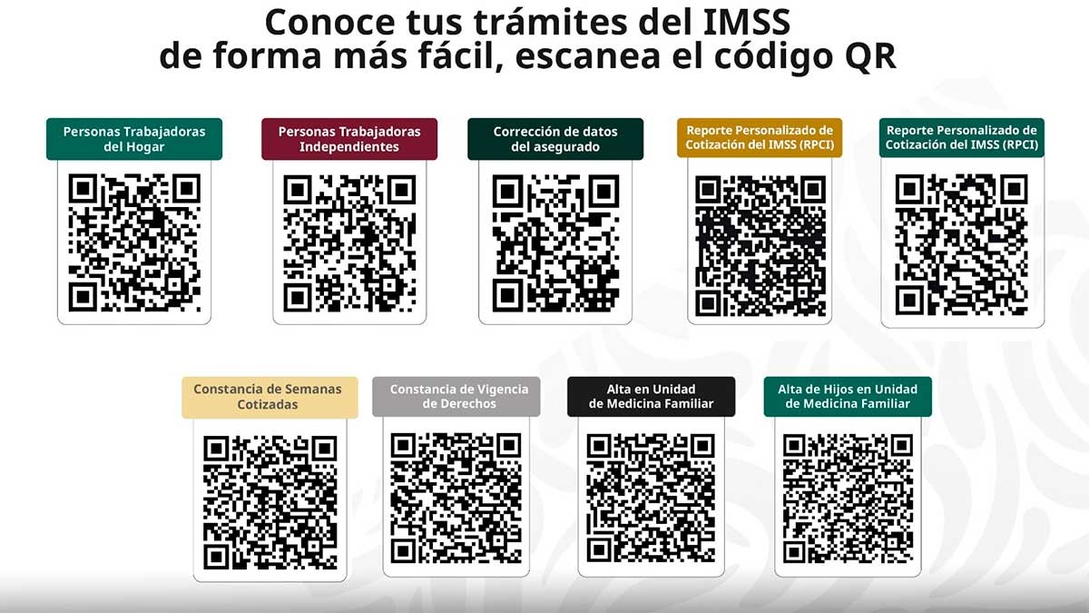 ¿Eres derechohabiente del IMSS? Así puedes hacer trámites desde tu celular con un QR