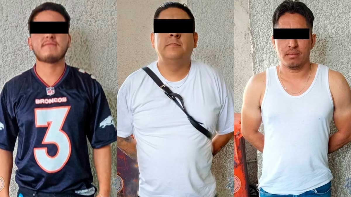 Detienen a tres por disparar contra una casa; dos son expolicías y se les encontró droga