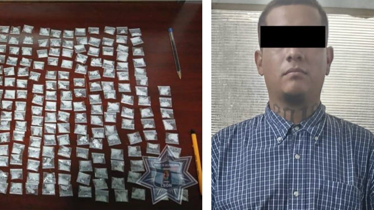 Cae Luis Francisco con 400 dosis de droga; viajaba en una moto con reporte de robo