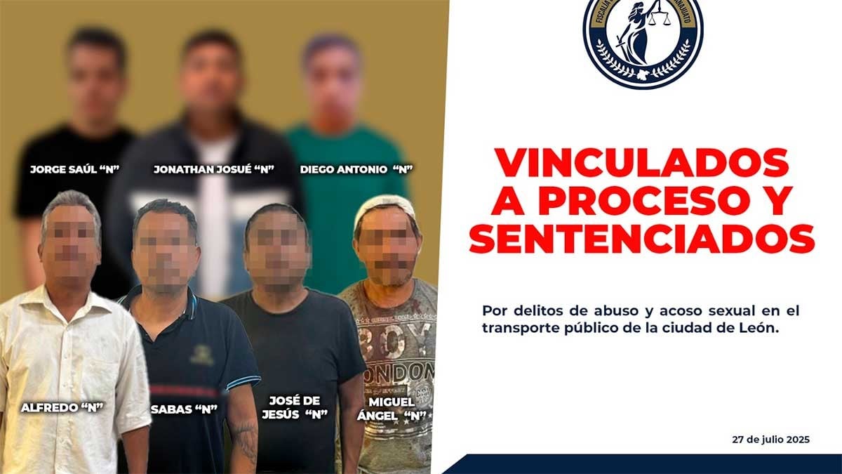 Suman siete detenidos por tocamientos en el transporte público de León