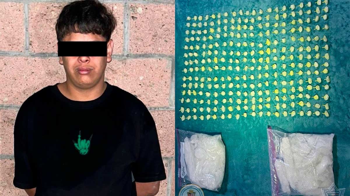 Cae con 280 dosis y cinco kilos de cristal; lo detuvieron por ir fumando marihuana