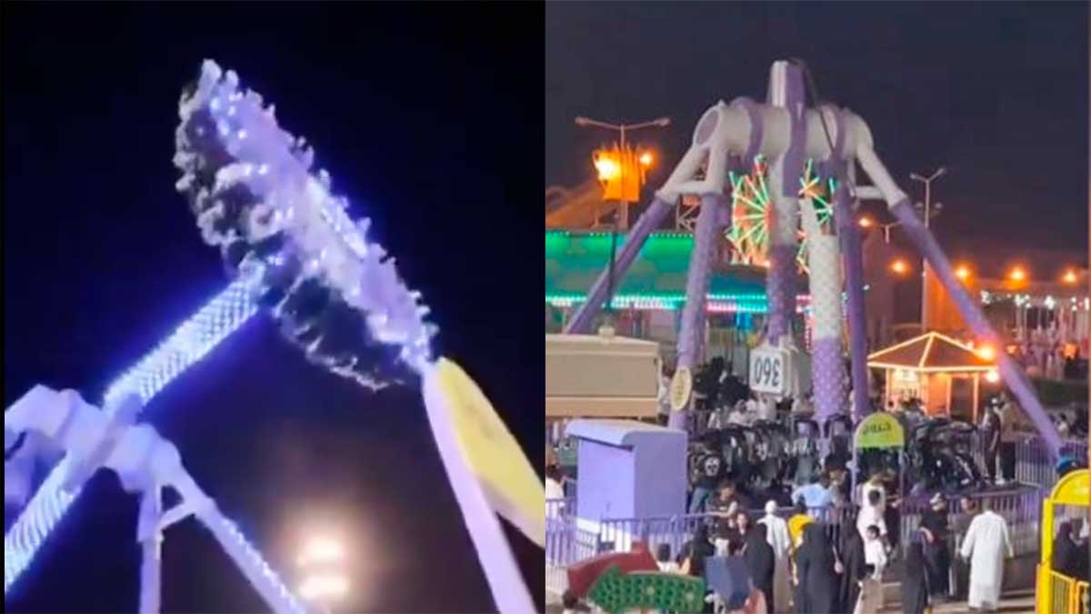 VIDEO Colapsa juego mecánico con decenas de personas a bordo; 23 resultan lesionadas