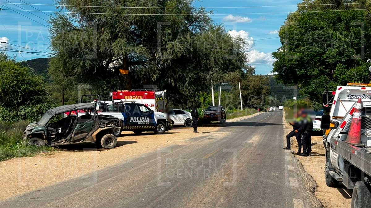 Familiar de la gobernadora resulta lesionada en choque entre camioneta y RZR
